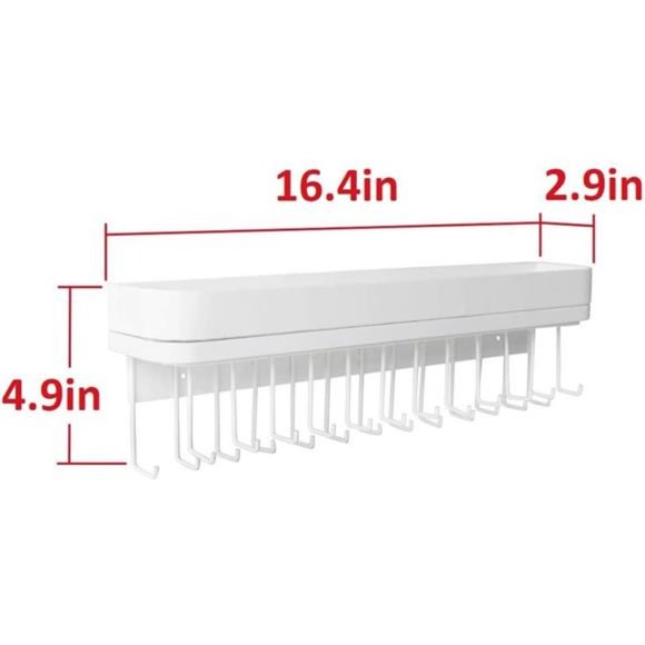 Hanging Jewelry Organizer Necklace Hanger Bracelet Holder Wall Mount Necklace - Picture 4 of 7